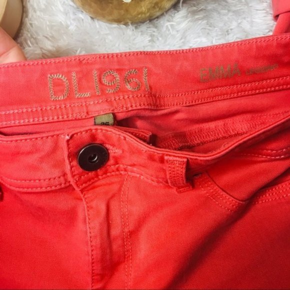 DL1961 Emma Legging Anthro 26 Coral Pants 560 - Picture 5 of 8